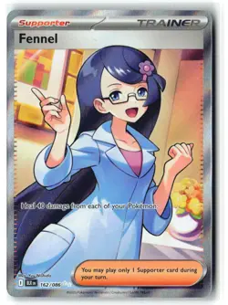 FENNEL 162/086 Ultra Rare Black Bolt Holo Trainer NM - Image 2
