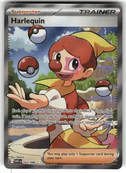 Harlequin 163/086 Holo Ultra Rare White Flare Pokemon Near Mint - Image 1