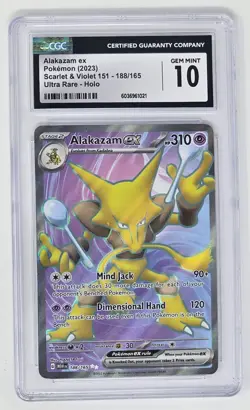 Alakazam (188/165) CGC 10 (2023) Pokemon Ultra Rare Scarlet & Violet: 151 - Image 1