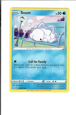 Snom 029/072 Common Shining Fates Pokemon Near Mint - Image 1