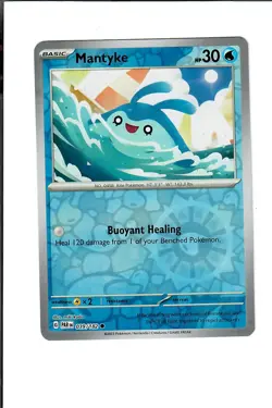 Mantyke 039/182 Common Paradox Rift Pokemon Reverse Holo Near Mint - Image 1