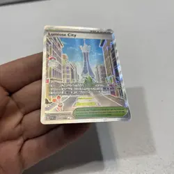 Pokemon TCG Lumiose City 111/088 Holo Ultra Rare Full Art Trainer - Image 4