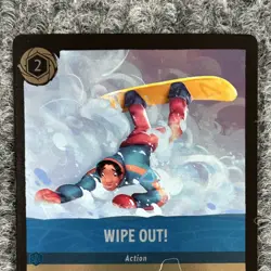 Disney Lorcana Winterspell Wipe Out! 165/204 Uncommon Foil NM Good - Image 5