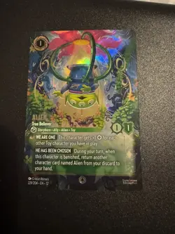 ENCHANTED - Lorcana Alien - True Believer - Wilds Unknown - 229/204 Pack Fresh - Image 1