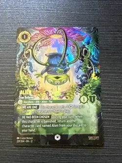 ✨ENCHANTED - Lorcana Alien - True Believer (Enchanted) - Wilds Unknown - 229/204 - Image 1