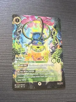 ✨ENCHANTED - Lorcana Alien - True Believer (Enchanted) - Wilds Unknown - 229/204 - Image 3