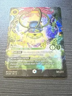 ✨ENCHANTED - Lorcana Alien - True Believer (Enchanted) - Wilds Unknown - 229/204 - Image 5