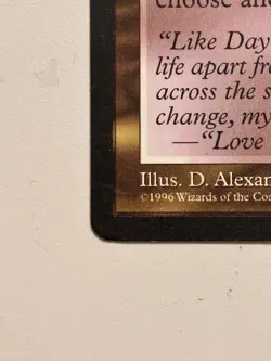 MTG Unfulfilled Desires Mirage Rare 1996 Reserved List LP Magic Card Corner Pics - Image 3