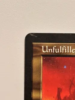 MTG Unfulfilled Desires Mirage Rare 1996 Reserved List LP Magic Card Corner Pics - Image 4