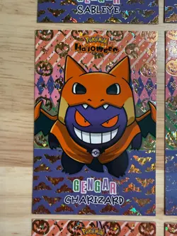 Gengar Poncho HALLOWEN Card Database SET Gold Foil Holo READ DESCRIP. - Image 5