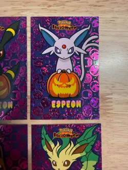 Eeveelutions Pumpkin HALLOWEN Card Database SET Magenta Foil Holo - Image 5