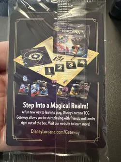 New Disney Lorcana D23 2025 Gold Member Exclusive Iago Foil Promo Card sealed - Image 2