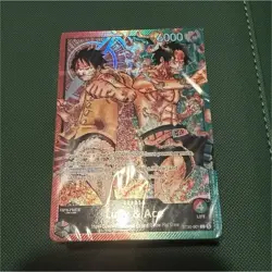 Bandai One Piece Card Game Luffy & Ace ST30-001 Leader Holo Foil ENG - Image 1