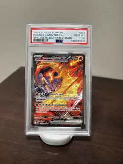 Pokmon TCG Team Rockets Moltres EX Trading Card 229/182 PSA 10 - Image 1