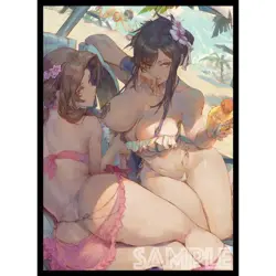 FINAL FANTASY VII FF7 Tifa Aerith doujin Card Sleeve Protector - Image 1
