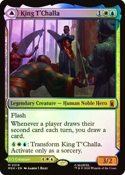 King T'Challa Foil Marvel Super Heroes NM MTG - Image 1