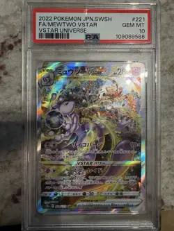 2022 Pokemon Japanese S12a VSTAR Universe Mewtwo VSTAR 221/172 PSA 10 - Image 1