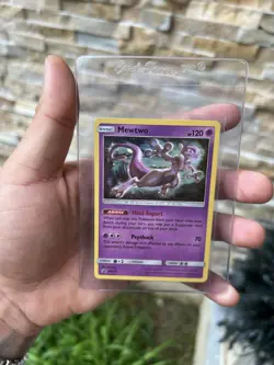 2019 Pokemon Sun & Moon Black Star Promo SM214 Mewtwo HP - Image 1