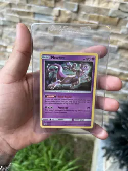2019 Pokemon Sun & Moon Black Star Promo SM214 Mewtwo HP - Image 2