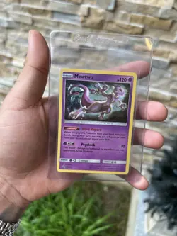2019 Pokemon Sun & Moon Black Star Promo SM214 Mewtwo HP - Image 4