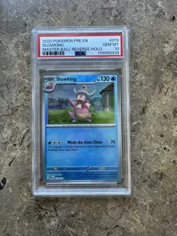 2025 POKEMON PRE EN-PRISMATIC EVOLUTIONS #019 SLOWKING MASTER BALL PSA 10 - Image 1