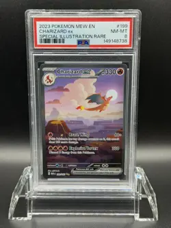 POKEMON | MEW EN-151 | SPECIAL ILLUSTRATION RARE #199 CHARIZARD EX | PSA 8 - Image 1