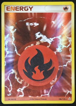 Fire Energy 106/110 Holo Pokemon Holon Phantoms LP - Image 1