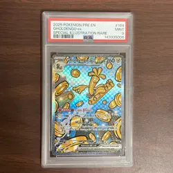 2025 POKEMON PRE EN-PRISMATIC EVOLUTIONS #164 GHOLDENGO EX PSA 9 - Image 1