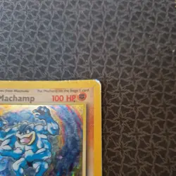 Machamp 1st Edition Pokemon Card 8/102 Base Set Rare Holo WOTC 1999 Played MP - Image 3