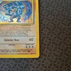 Machamp 1st Edition Pokemon Card 8/102 Base Set Rare Holo WOTC 1999 Played MP - Image 4