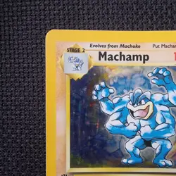 Machamp 8/102 LP 1st Edition Base Set Holo Rare Pokemon TCG Card 1999 - Image 2