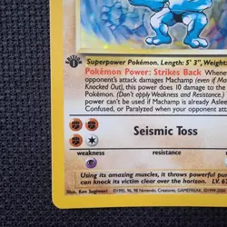 Machamp 8/102 LP 1st Edition Base Set Holo Rare Pokemon TCG Card 1999 - Image 5