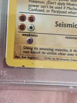 1st Edition! 1999 Pokemon MACHAMP #8/102 Base Set Holo Rare WOTC PSA 2 8/102 - Image 3