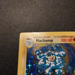 Machamp 8/102 LP 1st Edition Base Set Holo Rare Pokemon TCG Card 1999 - Image 2