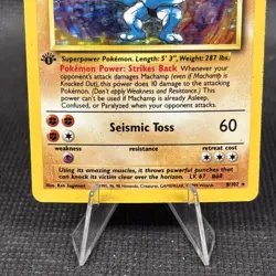 Pokemon Machamp 1st Edition 8/102 Unlimited Base Set 1999 Holo - Image 2