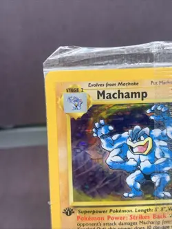 Pokemon TCG Sealed 1st Edition Machamp Base Set Holo Rare 8/102 WOTC 1999 - Image 2