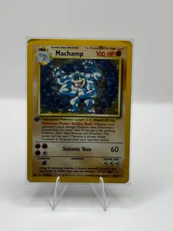 Machamp 8/102 - 1999 Base Set 1st Edition - WOTC - Holo - Pokemon - HP - Image 1