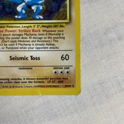 Pokemon TCG Machamp Holo 1st Edition Base Set 8/102 1999 WOTC - Image 2