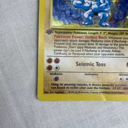 Pokemon TCG Machamp Holo 1st Edition Base Set 8/102 1999 WOTC - Image 3