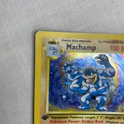 Pokemon TCG Machamp Holo 1st Edition Base Set 8/102 1999 WOTC - Image 4