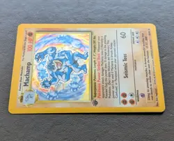 1st Edition Machamp 8/102 HOLO - Base Set 1999 - Vintage Pokemon - Top Loaded - Image 5
