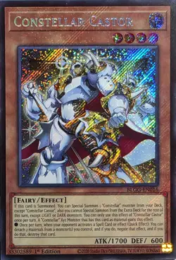 Yugioh Constellar Castor BLGG-EN016 Secret Rare 1st Edition - Image 1