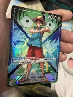 One Piece 🔥 Monkey. D. Luffy Foil Alt. Art Leader OP-16-22 The Time of Battle - Image 1