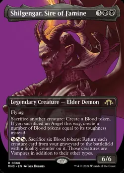x1 Shilgengar, Sire of Famine - Borderless R MTG Modern Horizons 3 M/NM, English - Image 1