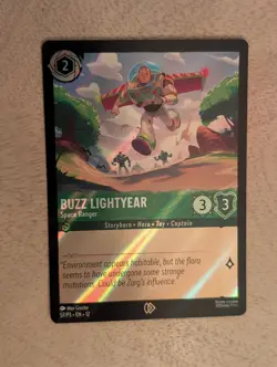 Disney Lorcana TCG Buzz Lightyear AMC Promo Toy Story 5 Holo Foil Rare 57/P3 - Image 1
