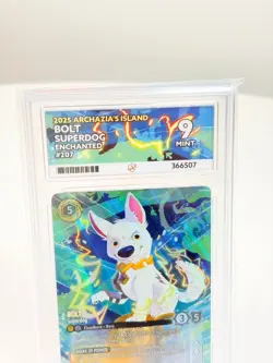 TCG Disney Lorcana - Bolt Superdog - Enchanted 207/204 - Ace Graded 9 - Image 2