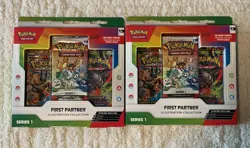 Pokemon TCG First Partner Illustration Collection Series 1 Box Lot of 2 - Image 1