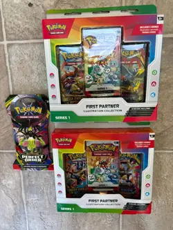 🔥 Pokemon TCG First Partner Illustration Collection Series 1 Lot of 2 Sealed - Image 1