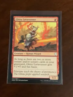 Magic the Gathering Dominaria Ghitu Lavarunner - Image 1