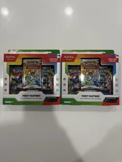 Pokemon TCG First Partner Illustration Collection Series 1 Promo Box Lot of (2) - Image 1
